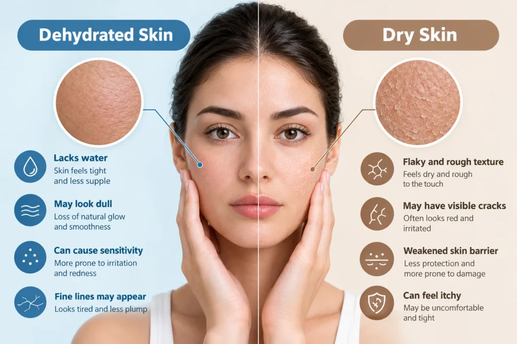 How Can You Tell the Difference Between Dehydrated and Dry Skin?