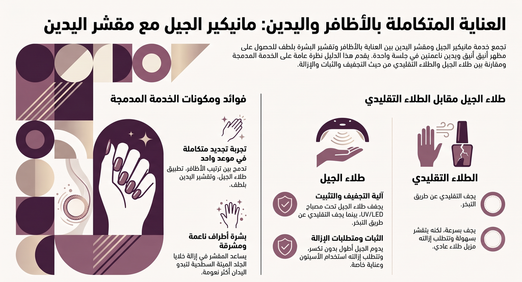 نظرة عامة ومقارنة لخدمات المانيكير وسكراب اليدين