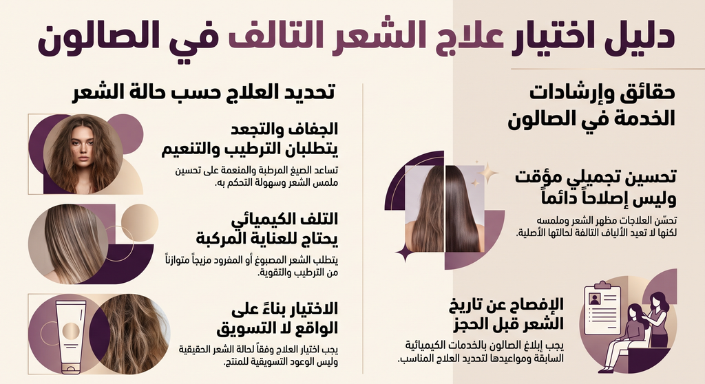 إصلاح الشعر التالف: اختيار علاج الصالون المناسب
