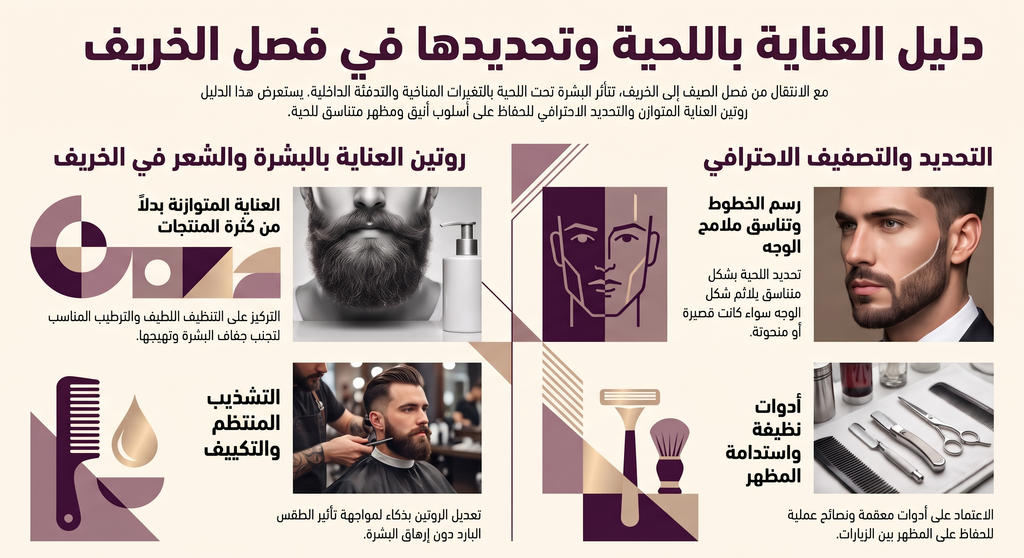 العناية باللحية في الخريف: دليل احترافي شامل