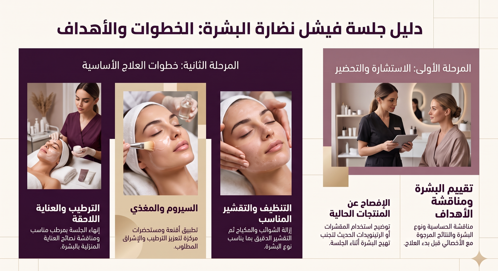 دليل جلسات نضارة الوجه: ما تتوقعينه في الموعد