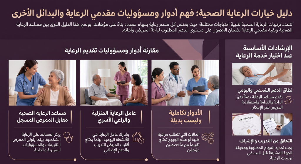 خيارات الرعاية: نطاق الدور والاعتبارات الرئيسية