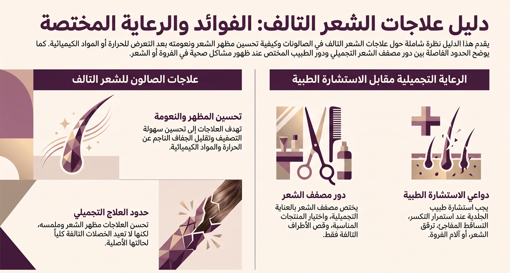 فهم علاجات إصلاح الشعر التالف وخطوات العناية