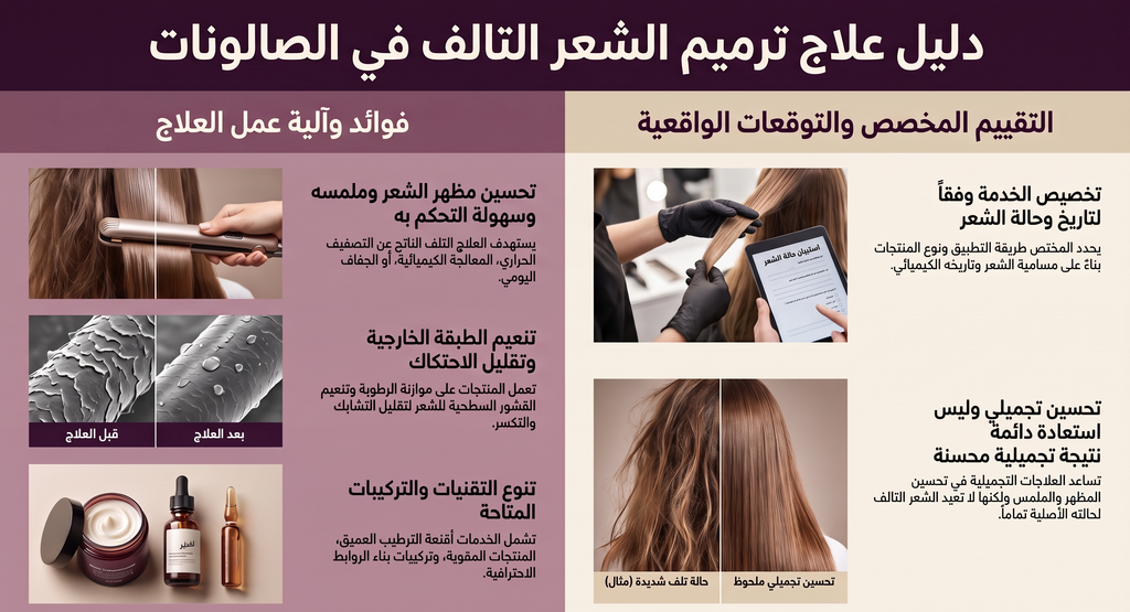 فهم علاجات إصلاح الشعر: كيف تعمل وما تتوقعينه