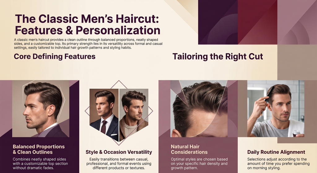 the classic mens haircut: features and personalization 