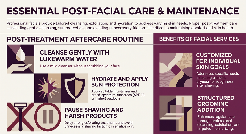 essential post-facial care and maintenance