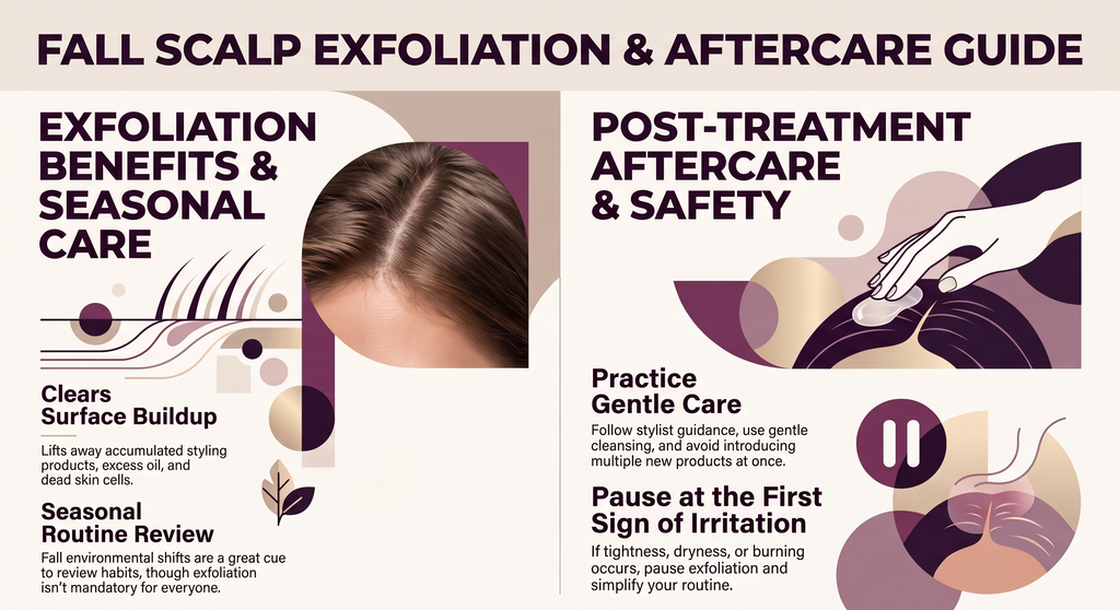 fall scalp exfoliation and aftercare guide