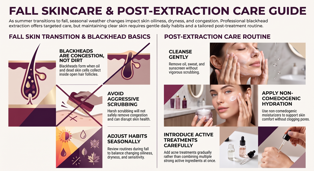 fall skincare and blackhead care guide