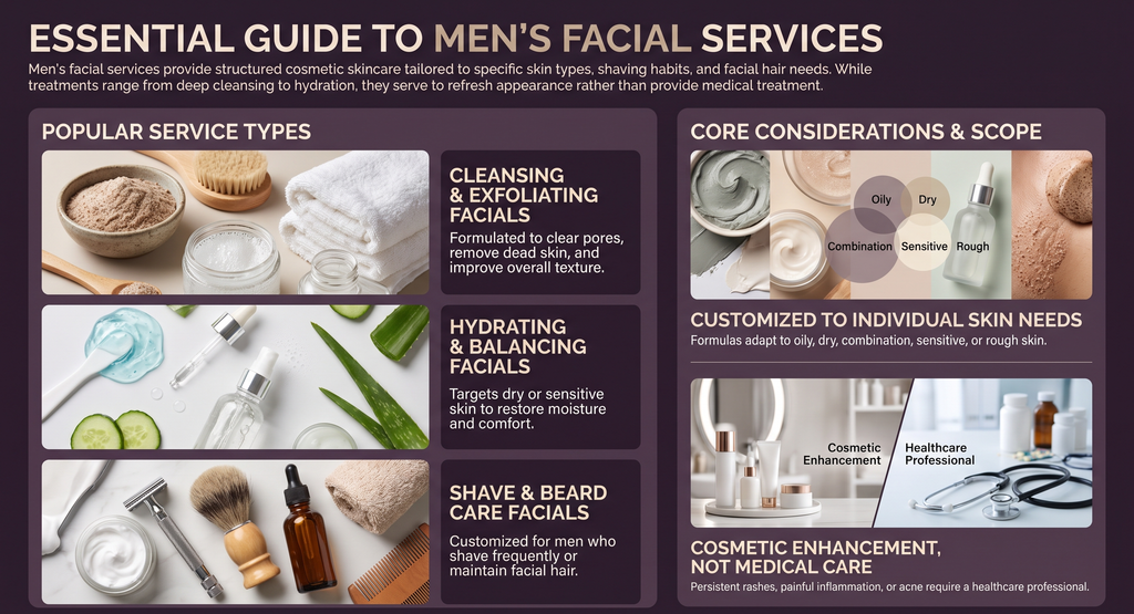 essential guide to mens facial service