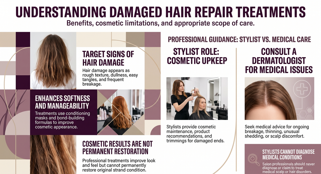 understanding damaged hair repair treatments