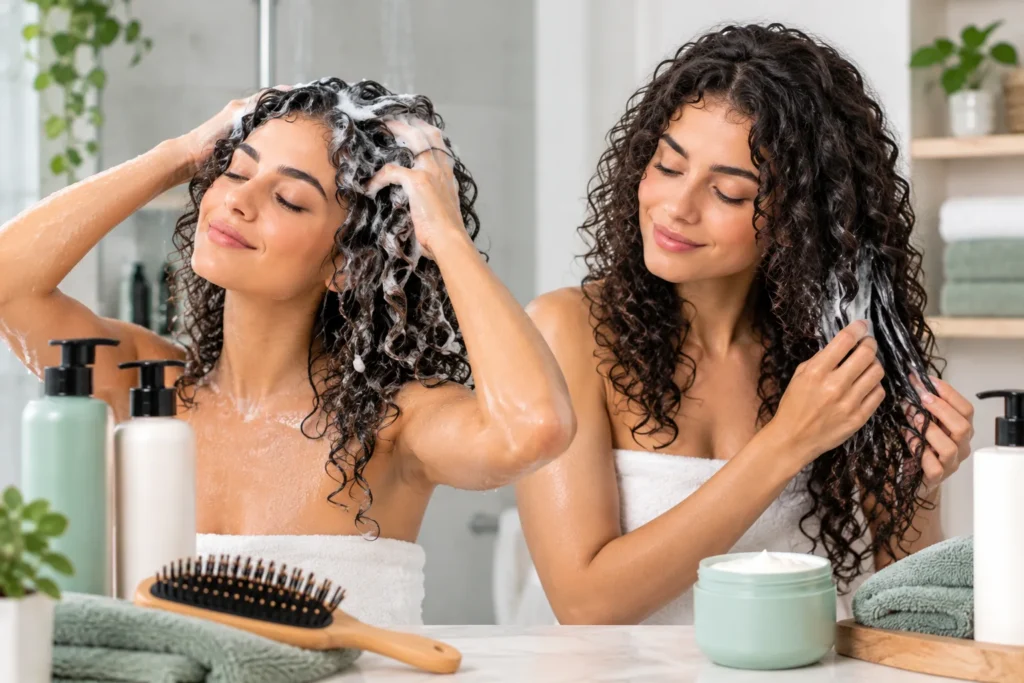 How Should You Wash and Moisturize Curly Hair?