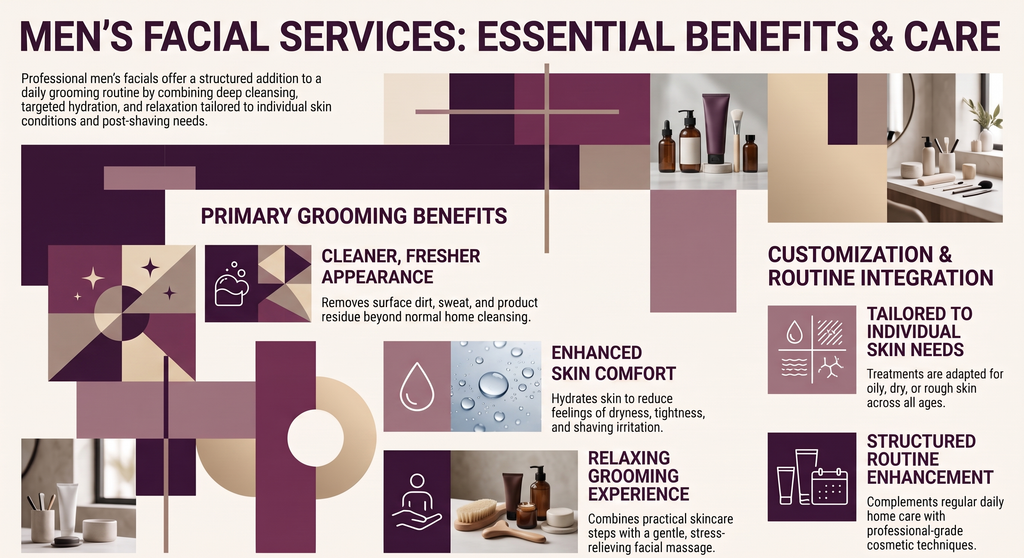 men's facial services: essential benefits and care