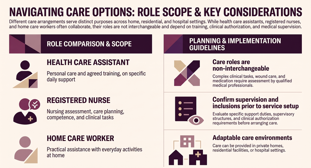 navigating care options: role scope and key considerations