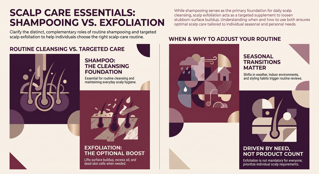 scalp care essentials: shampooing vs. exfoliation