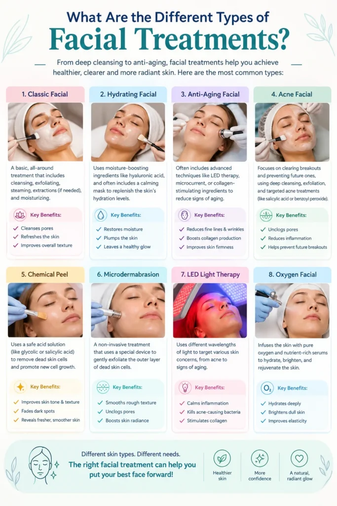 What Are the Different Types of Facial Treatments?What Are the Different Types of Facial Treatments?